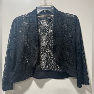 Nina Leonard sweater crop size L